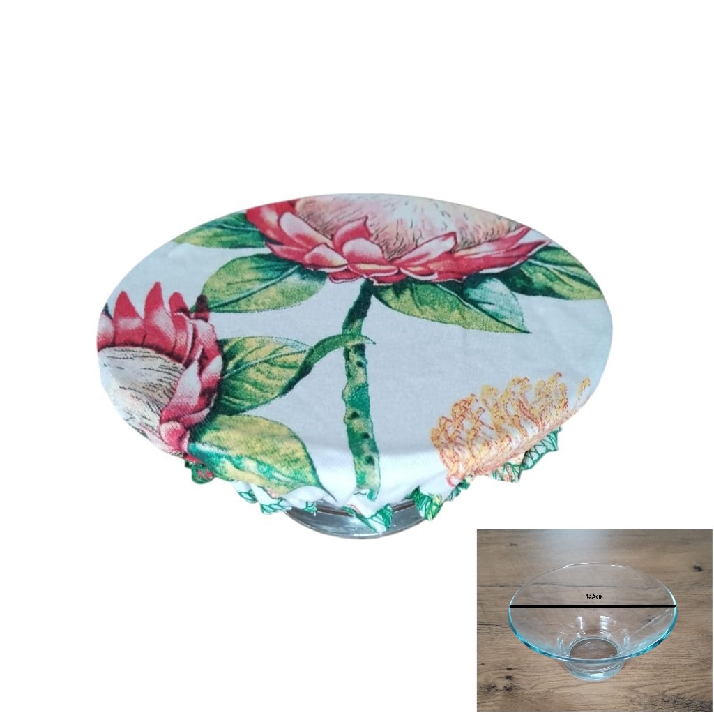 Elegant 100% Cotton Bowl Covers with Stunning Floral Designs - 4