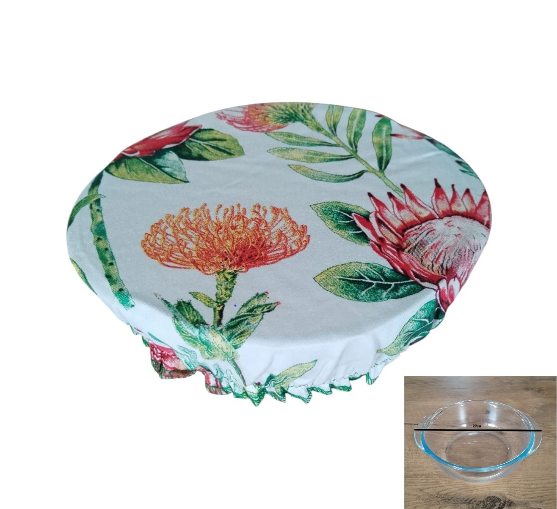 Elegant 100% Cotton Bowl Covers with Stunning Floral Designs - 3