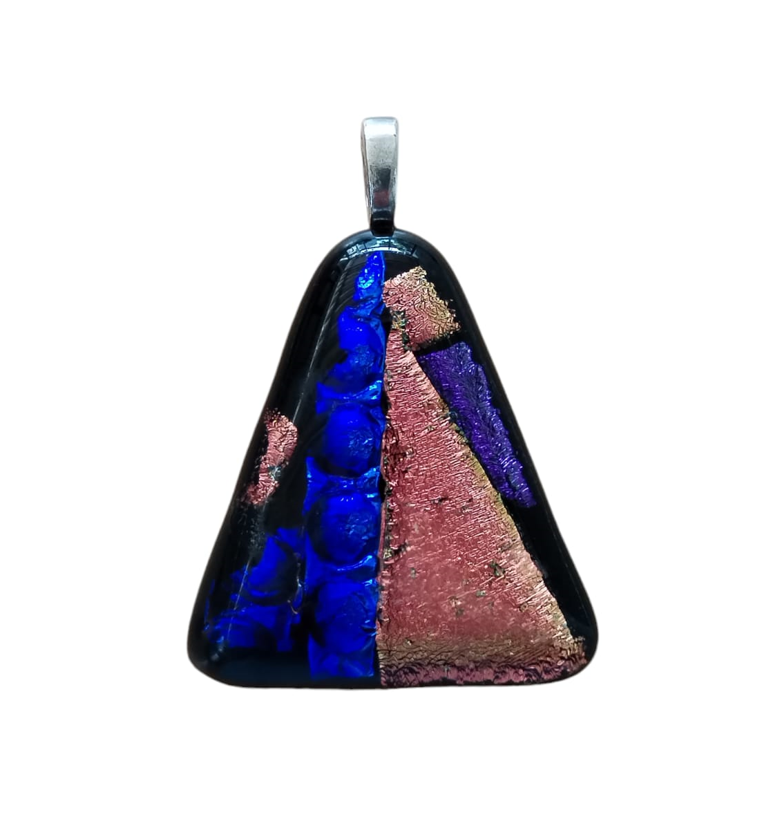 Glass Pendant with 925 Sterling Silver Necklace (50cm Cube Chain) - 3