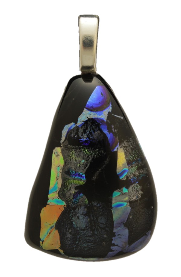 Glass Pendant with 925 Sterling Silver Necklace (1mm/50cm Box Chain) - 3
