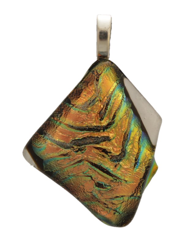 Glass Pendant with 925 Sterling Silver Necklace (1mm/50cm Box Chain) - 2