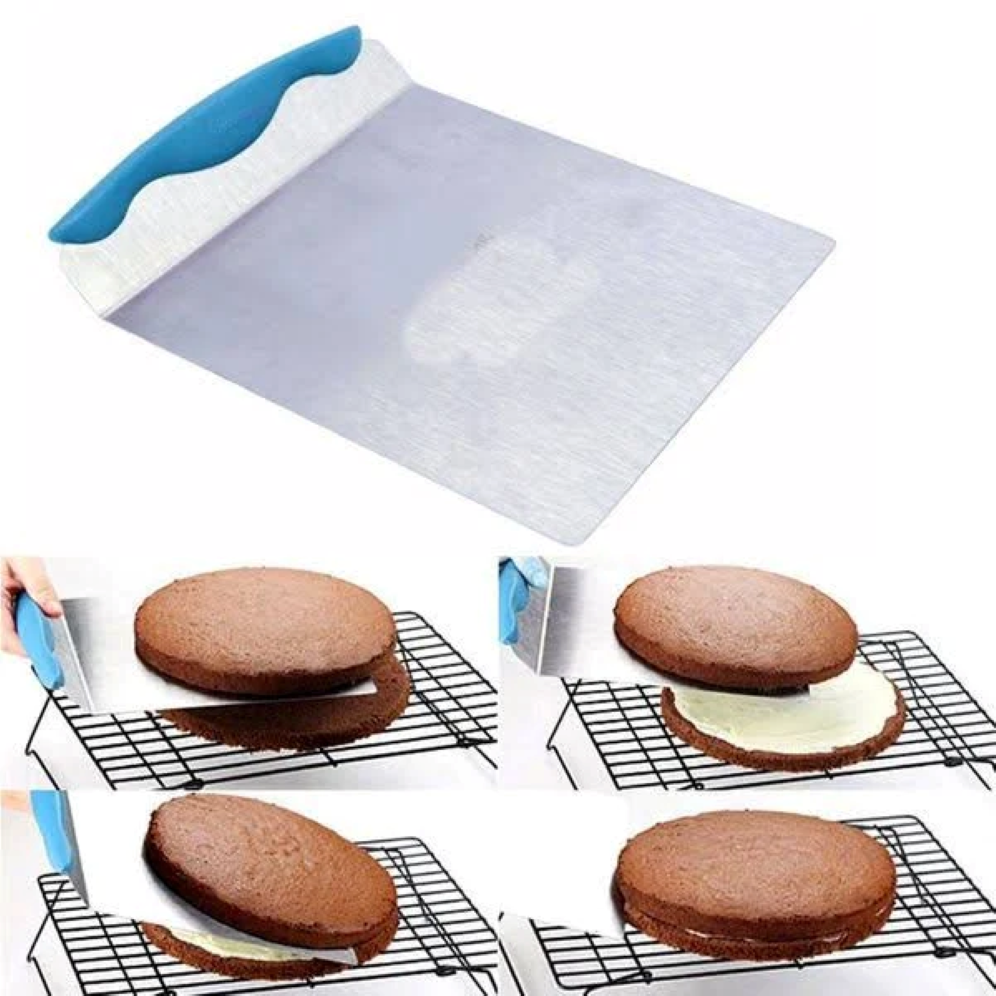Cake Lifter / Spatula & Dough Cutter – Stainless Steel - 2