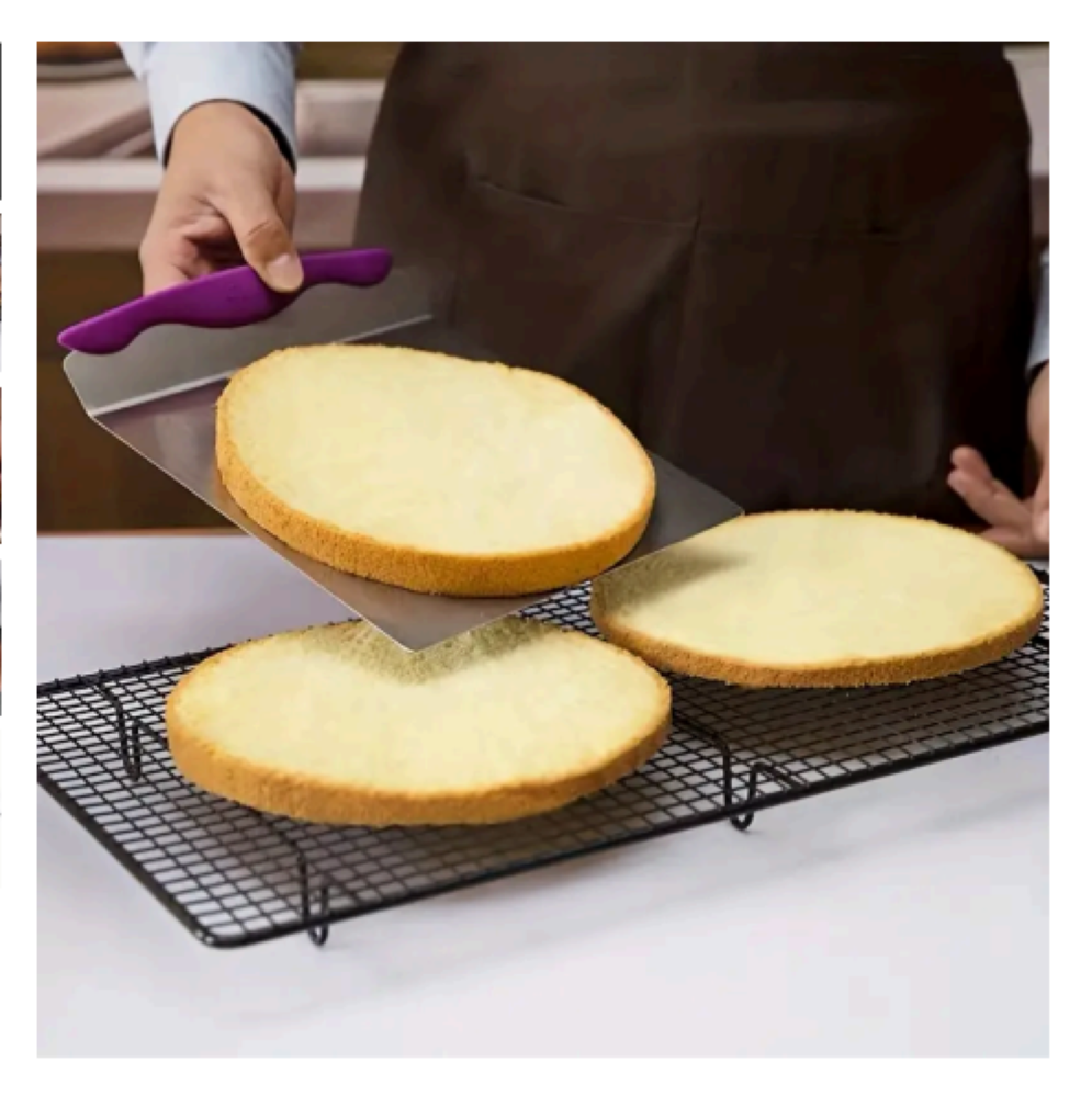 Cake Lifter / Spatula & Dough Cutter – Stainless Steel - 3