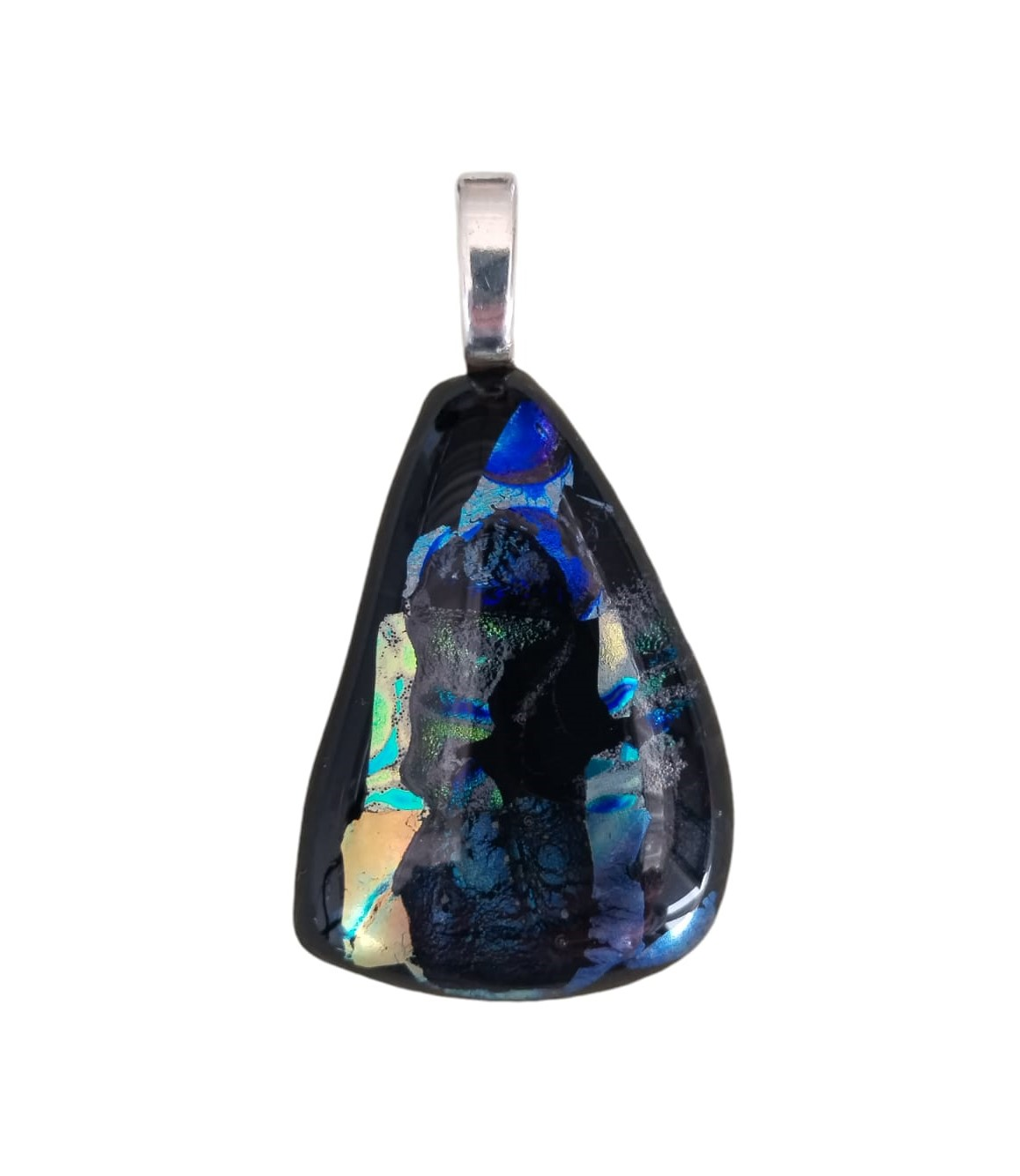 Glass Pendant with 925 Sterling Silver Necklace (1mm/50cm Box Chain) - 4