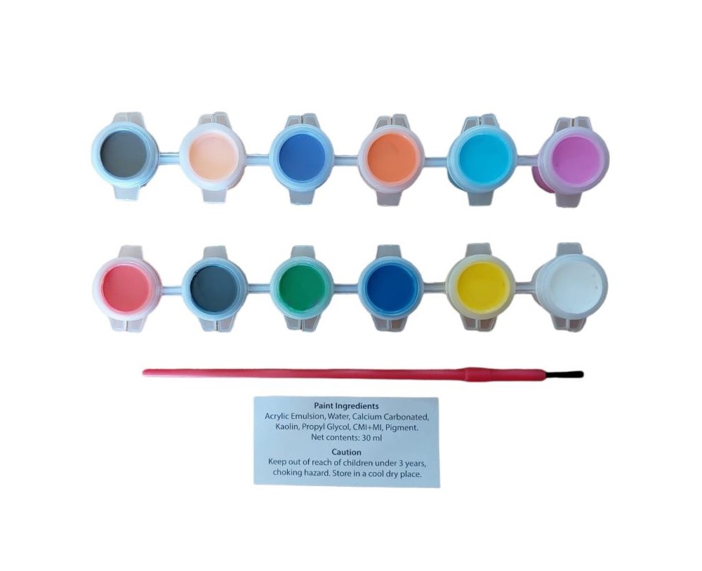Fridge Magnets Painting Set (27 Pieces) – Christmas Themed - 3