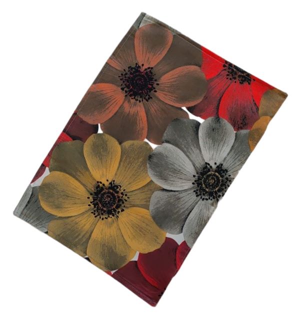 Scatter Cushion / Throw Pillow Cover (35cm x 50cm) – Orange Flowers