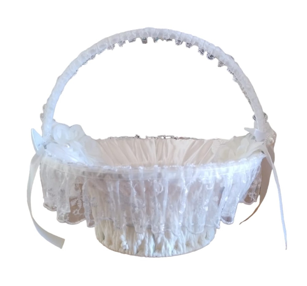 Wedding Confetti or Flower Girl Basket – Elegant, Romantic, Dreamy