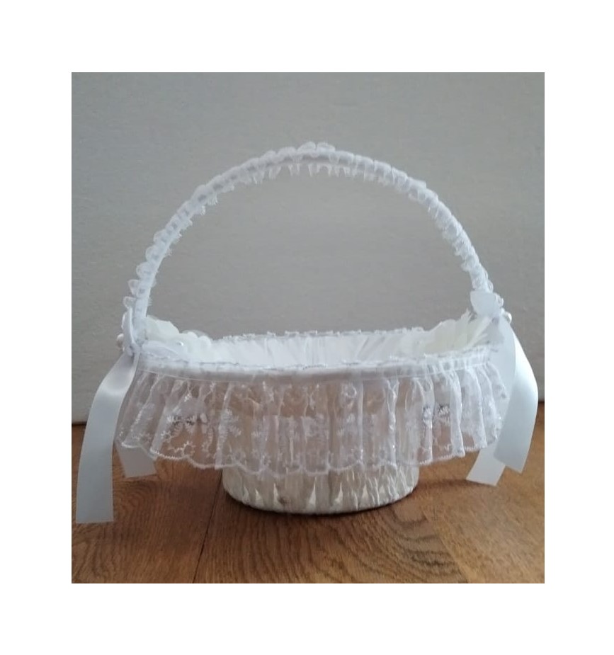 Wedding Confetti or Flower Girl Basket – Elegant, Romantic, Dreamy - 3