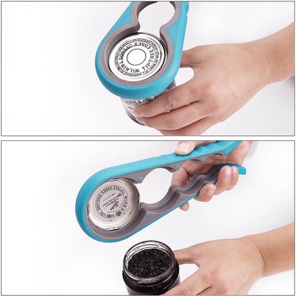 Multi-functional 4 in 1 Bottle and Jar Opener – Blue - 2