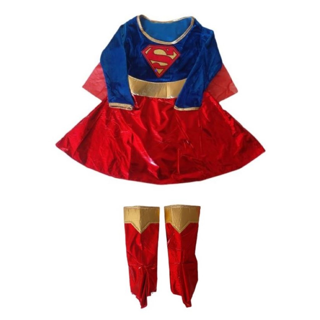 Girl's 3 Piece Super Hero Dress Up Costume – Super Girl Inspired - 2