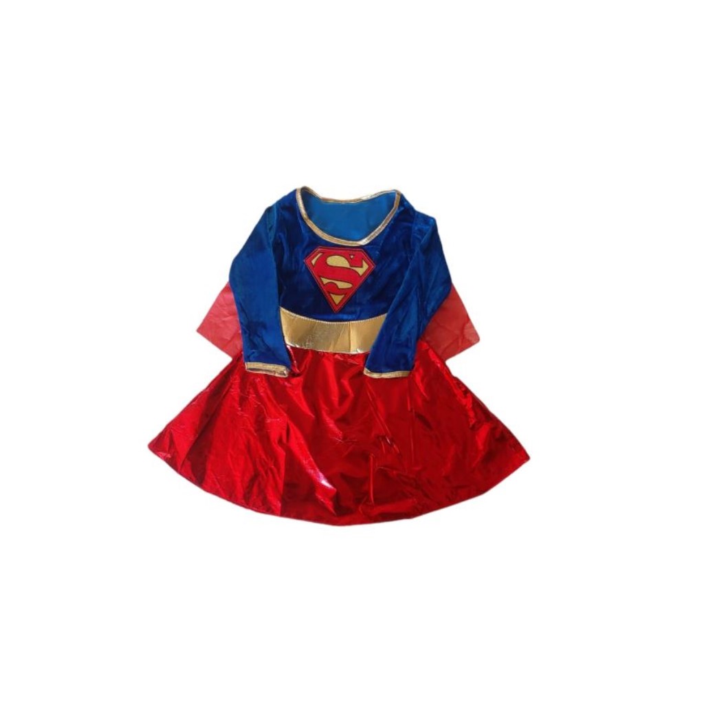 Girl's 3 Piece Super Hero Dress Up Costume – Super Girl Inspired - 3