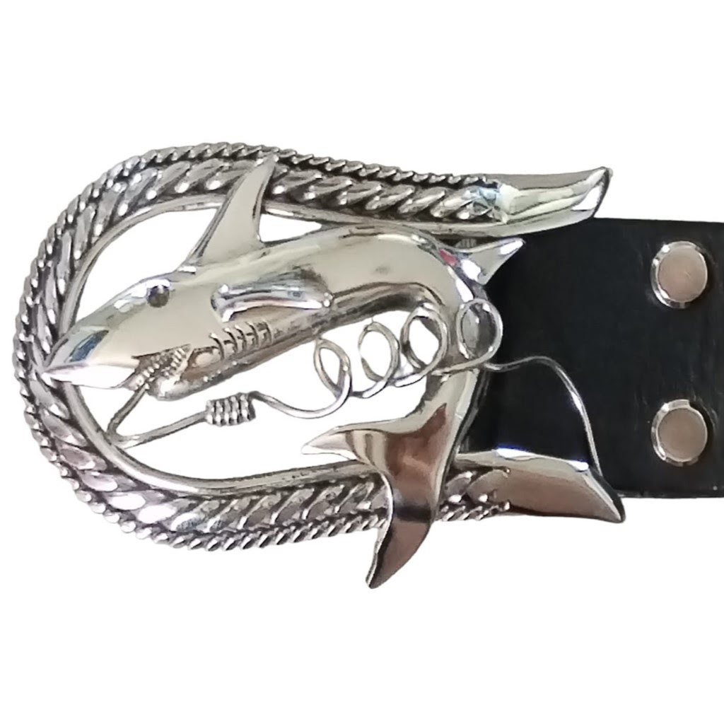 Custom Handcrafted Veg Tan Leather Belt with Hand-Crafted Stainless Steel Buckle – Black - 3