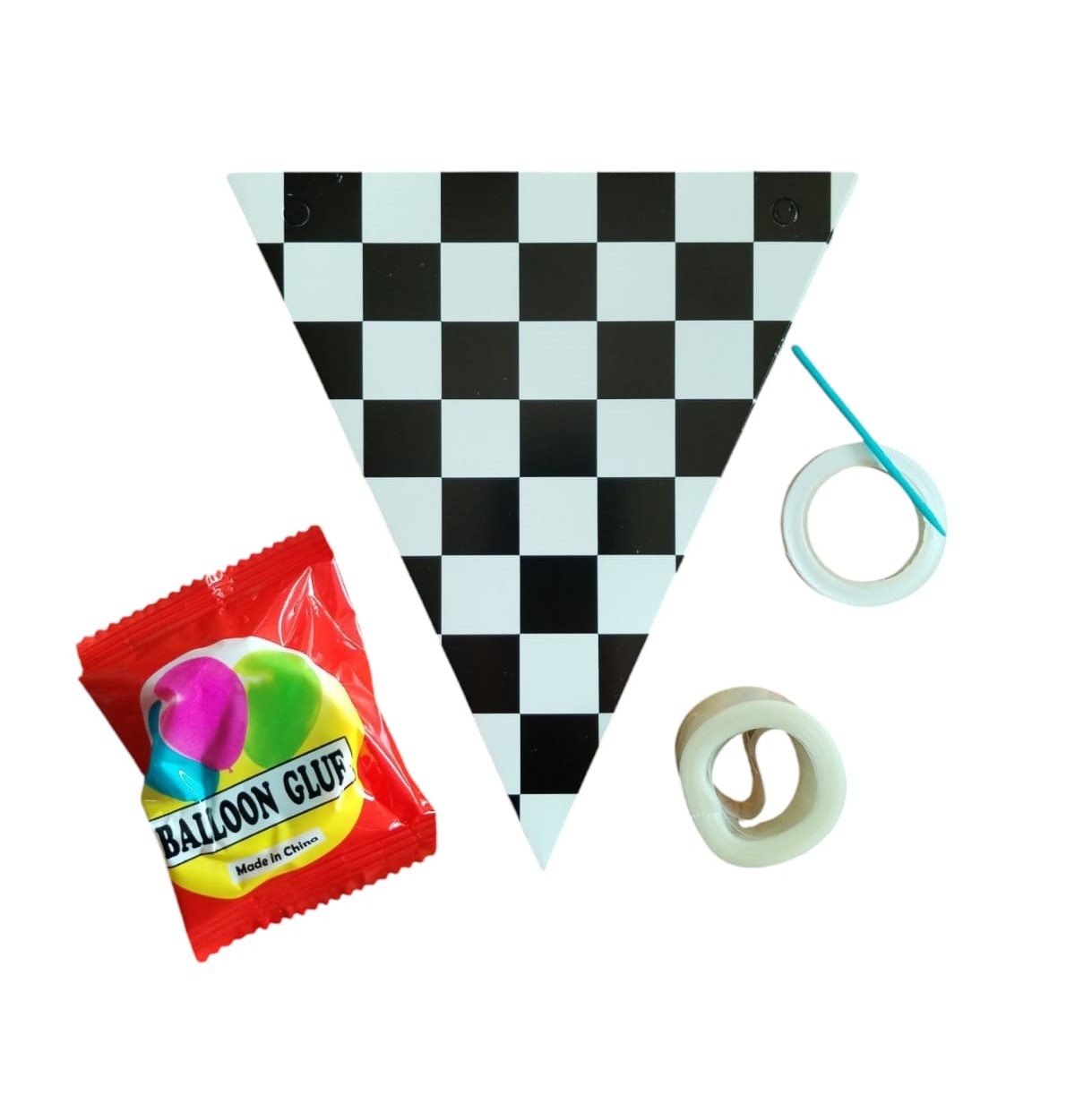 Racing Themed Party Balloon Pack with Table Cloths – Set of 102 - 6