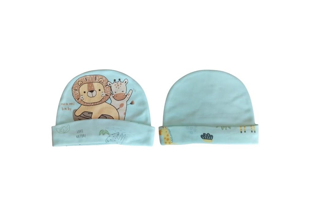 Cotton Baby Gift Set – Including Hooded Towel, Baby Bib, Hat, Mitts and Booties Set - 6