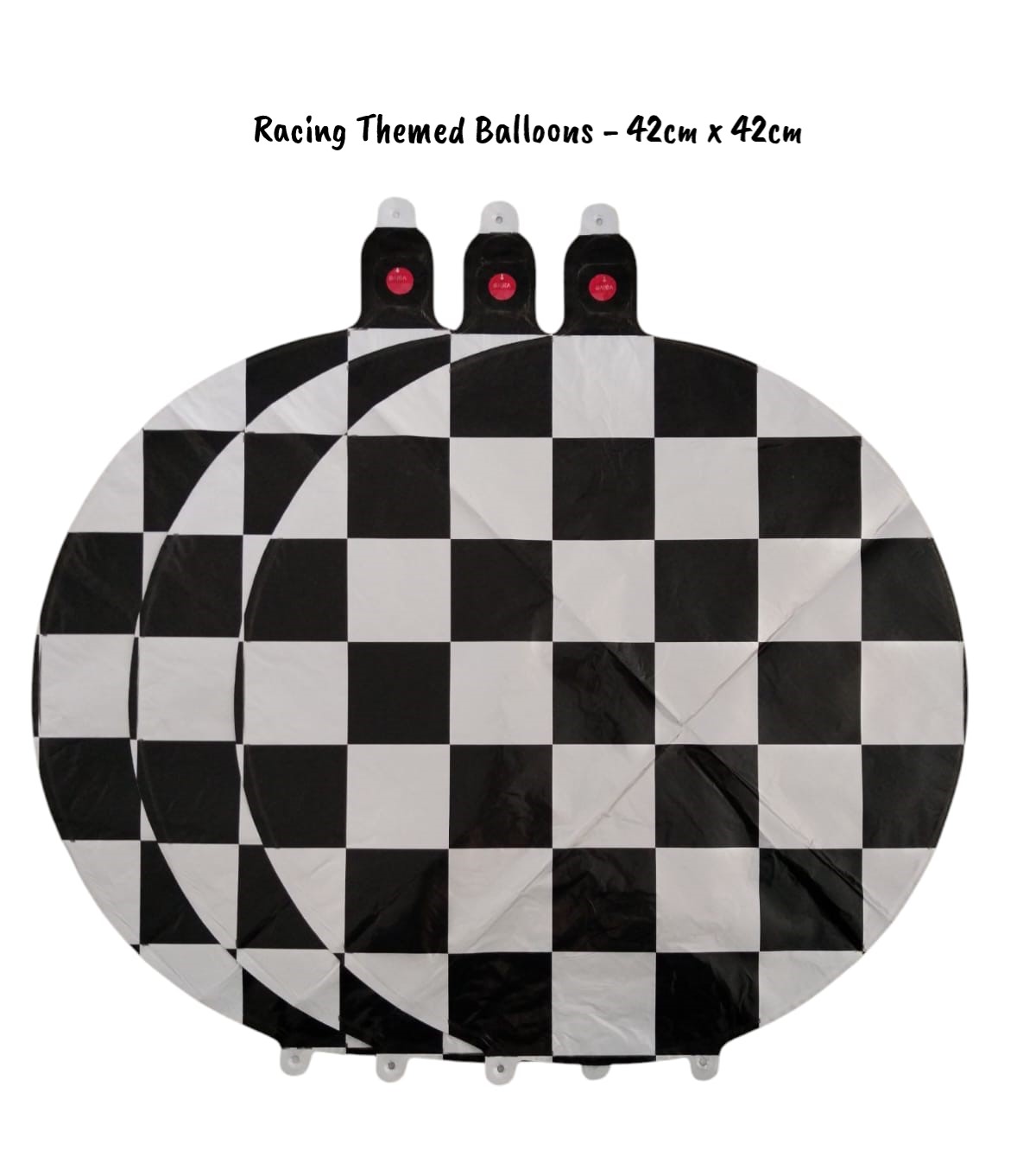 Racing Themed Party Balloon Pack with Table Cloths – Set of 102 - 3